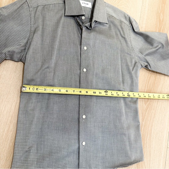 ETON Signature Twill Micropattern Men's Dress Shirt 16/41 Slim - Picture 9 of 12